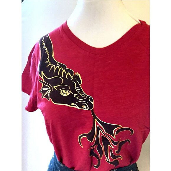 Princess Awesome red and black t-shirt and short skirt set - Picture 2 of 7